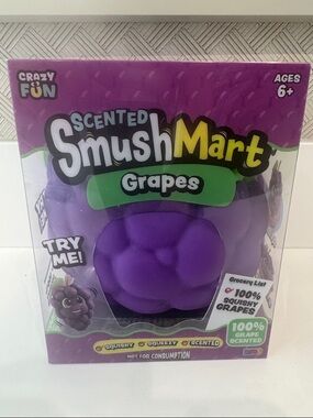 Smushmart Scented Grape Squishy Toy - Purple NEW
